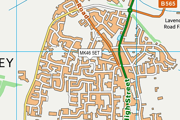 MK46 5ET map - OS VectorMap District (Ordnance Survey)