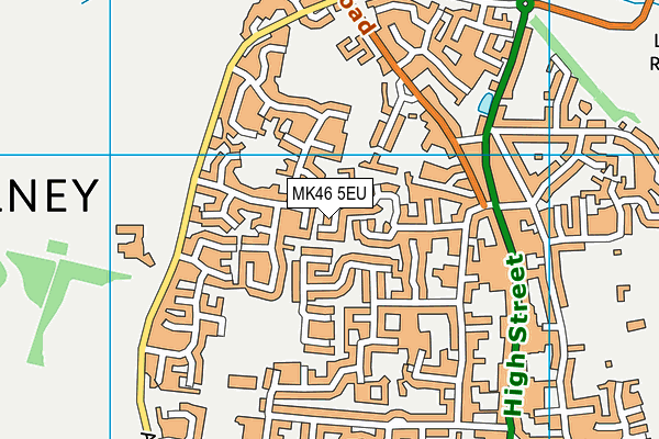 MK46 5EU map - OS VectorMap District (Ordnance Survey)