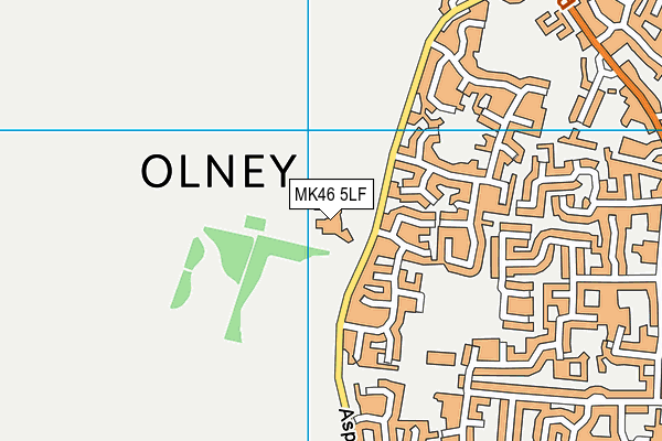 Ousedale School (Olney Campus) map (MK46 5LF) - OS VectorMap District (Ordnance Survey)