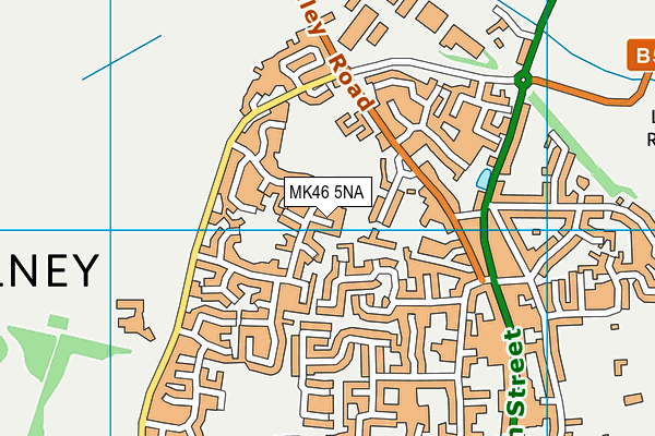 MK46 5NA map - OS VectorMap District (Ordnance Survey)