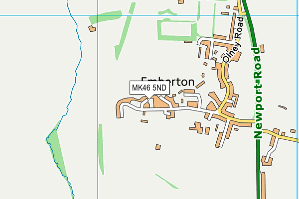 MK46 5ND map - OS VectorMap District (Ordnance Survey)