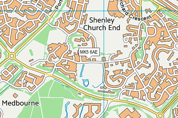 MK5 6AE map - OS VectorMap District (Ordnance Survey)