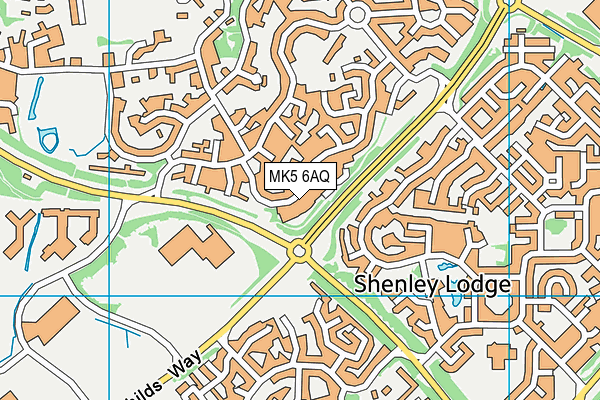 MK5 6AQ map - OS VectorMap District (Ordnance Survey)