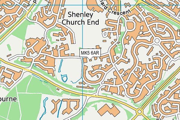 MK5 6AR map - OS VectorMap District (Ordnance Survey)