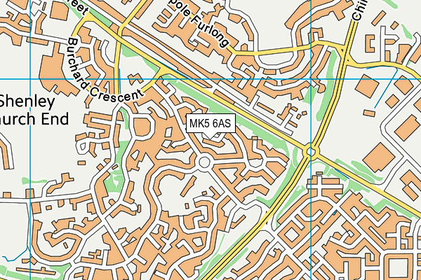 MK5 6AS map - OS VectorMap District (Ordnance Survey)