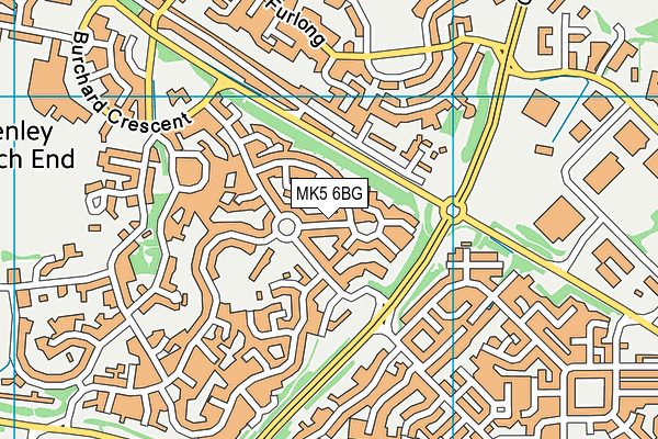 MK5 6BG map - OS VectorMap District (Ordnance Survey)
