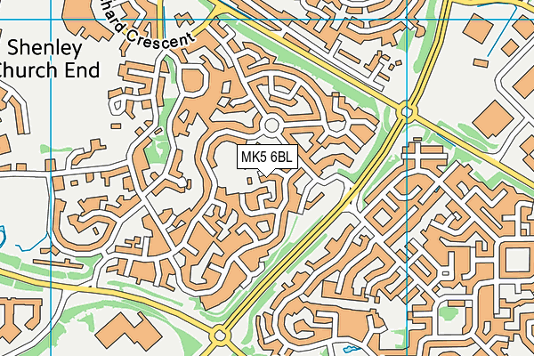 MK5 6BL map - OS VectorMap District (Ordnance Survey)