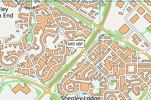 MK5 6BP map - OS VectorMap District (Ordnance Survey)