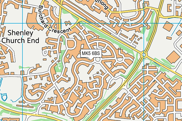 MK5 6BS map - OS VectorMap District (Ordnance Survey)