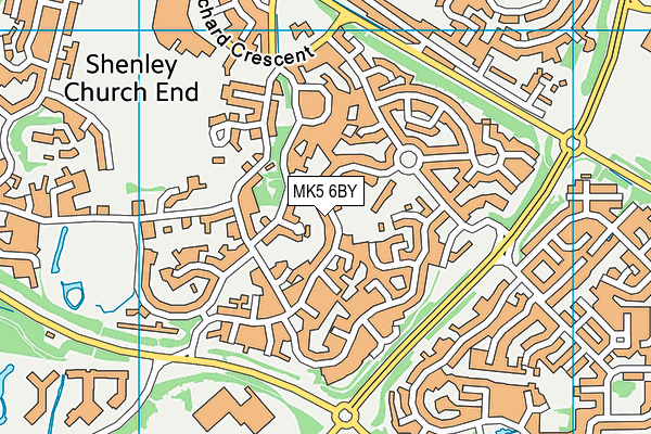 MK5 6BY map - OS VectorMap District (Ordnance Survey)