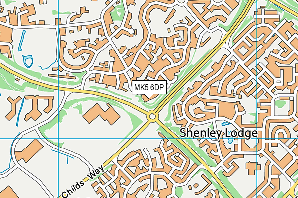 MK5 6DP map - OS VectorMap District (Ordnance Survey)