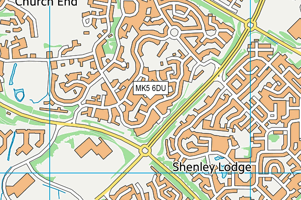 MK5 6DU map - OS VectorMap District (Ordnance Survey)