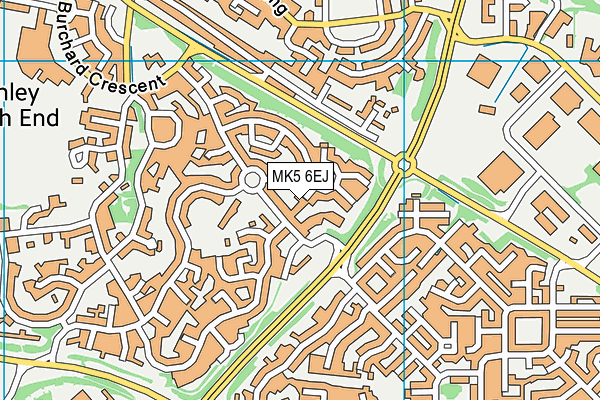 MK5 6EJ map - OS VectorMap District (Ordnance Survey)