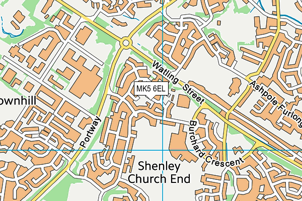 MK5 6EL map - OS VectorMap District (Ordnance Survey)