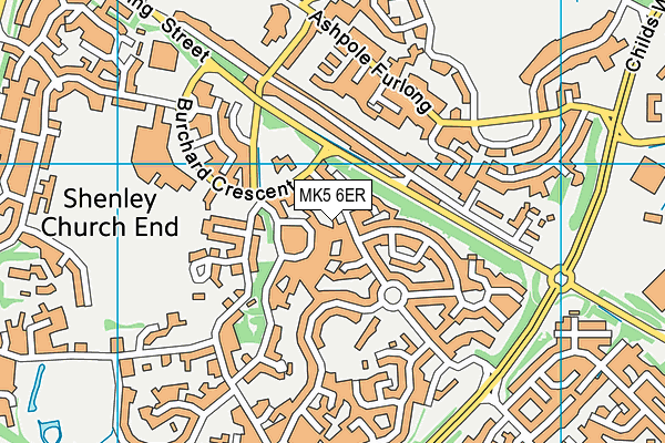 MK5 6ER map - OS VectorMap District (Ordnance Survey)