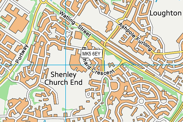 MK5 6EY map - OS VectorMap District (Ordnance Survey)