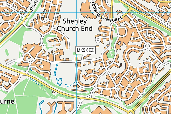 MK5 6EZ map - OS VectorMap District (Ordnance Survey)