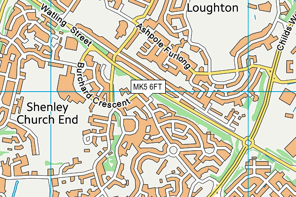 MK5 6FT map - OS VectorMap District (Ordnance Survey)