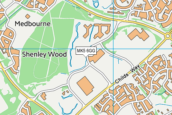 MK5 6GG map - OS VectorMap District (Ordnance Survey)