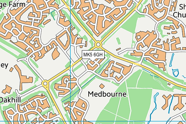 MK5 6GH map - OS VectorMap District (Ordnance Survey)