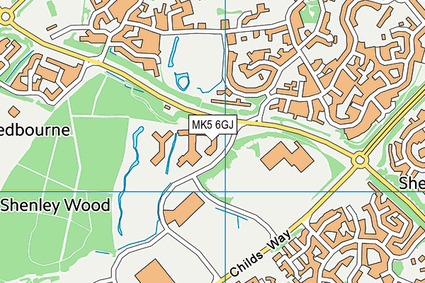 MK5 6GJ map - OS VectorMap District (Ordnance Survey)