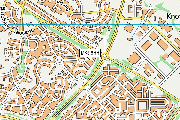 MK5 6HH map - OS VectorMap District (Ordnance Survey)