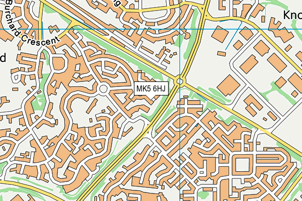 MK5 6HJ map - OS VectorMap District (Ordnance Survey)