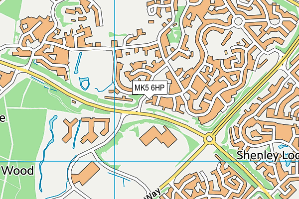 MK5 6HP map - OS VectorMap District (Ordnance Survey)