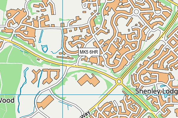 MK5 6HR map - OS VectorMap District (Ordnance Survey)