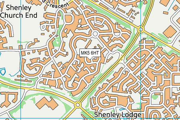 MK5 6HT map - OS VectorMap District (Ordnance Survey)