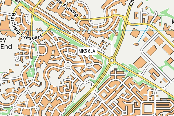 MK5 6JA map - OS VectorMap District (Ordnance Survey)