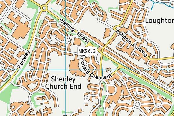 Anytime Fitness (Milton Keynes) map (MK5 6JG) - OS VectorMap District (Ordnance Survey)