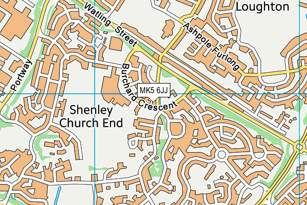 MK5 6JJ map - OS VectorMap District (Ordnance Survey)