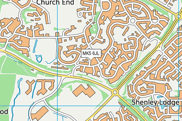 MK5 6JL map - OS VectorMap District (Ordnance Survey)