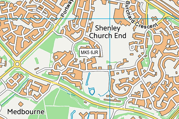 MK5 6JR map - OS VectorMap District (Ordnance Survey)