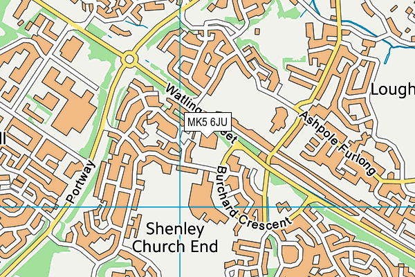 Bourton Mill Health & Leisure Club (Milton Keynes) (Closed) map (MK5 6JU) - OS VectorMap District (Ordnance Survey)