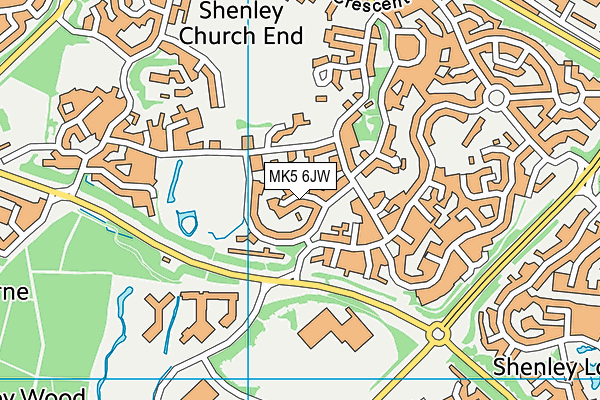 MK5 6JW map - OS VectorMap District (Ordnance Survey)