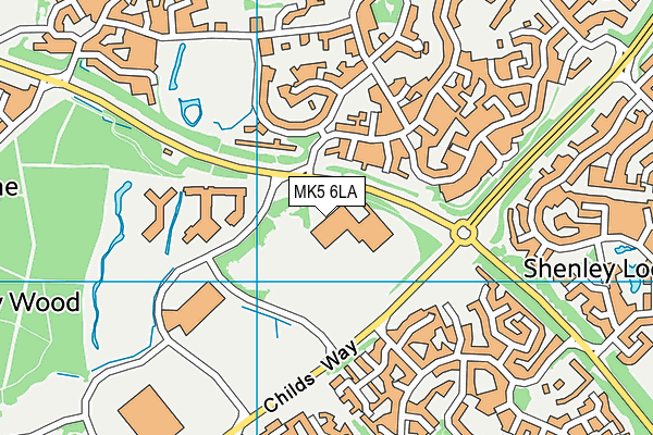 MK5 6LA map - OS VectorMap District (Ordnance Survey)