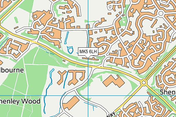 MK5 6LH map - OS VectorMap District (Ordnance Survey)