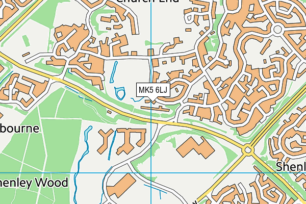 MK5 6LJ map - OS VectorMap District (Ordnance Survey)