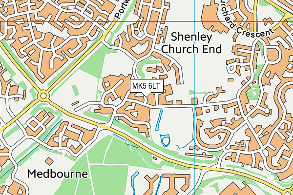 MK5 6LT map - OS VectorMap District (Ordnance Survey)