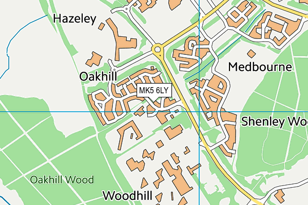 MK5 6LY map - OS VectorMap District (Ordnance Survey)