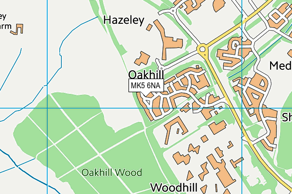 MK5 6NA map - OS VectorMap District (Ordnance Survey)