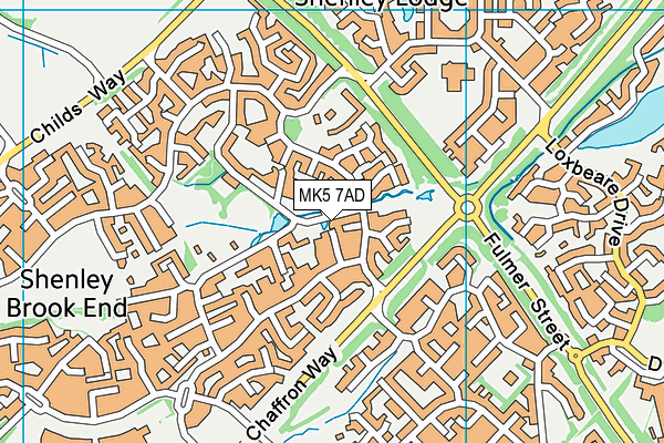 MK5 7AD map - OS VectorMap District (Ordnance Survey)
