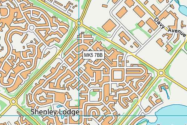 MK5 7BB map - OS VectorMap District (Ordnance Survey)