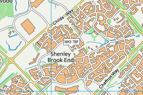 MK5 7BF map - OS VectorMap District (Ordnance Survey)