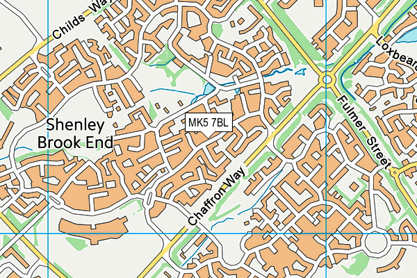 MK5 7BL map - OS VectorMap District (Ordnance Survey)
