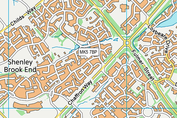 MK5 7BP map - OS VectorMap District (Ordnance Survey)