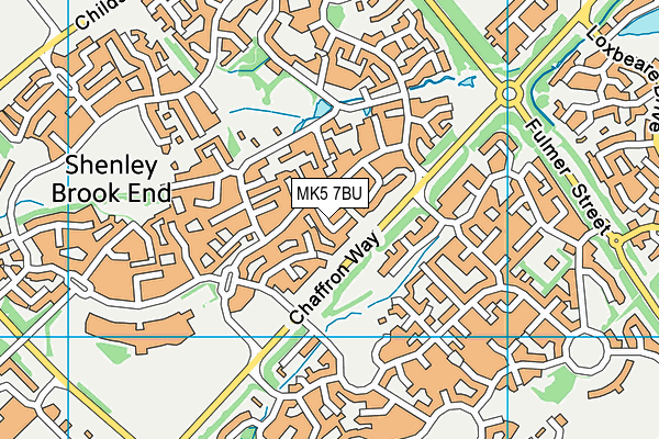 MK5 7BU map - OS VectorMap District (Ordnance Survey)