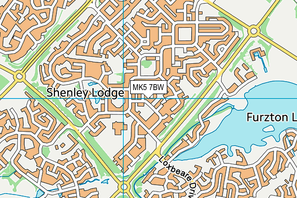 MK5 7BW map - OS VectorMap District (Ordnance Survey)